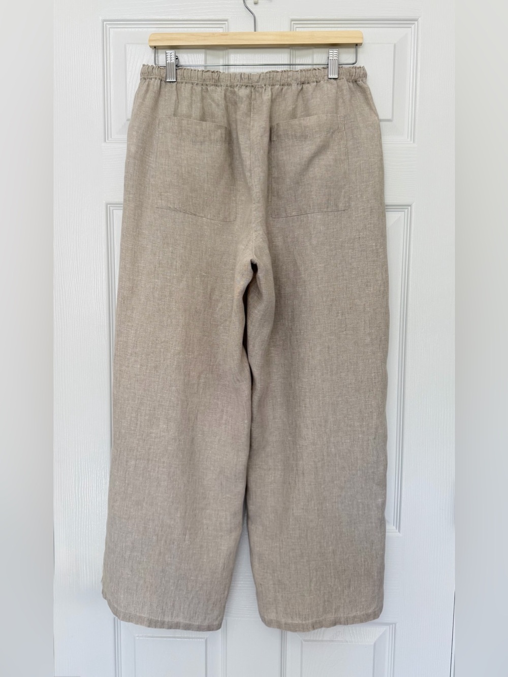 J.Crew Soleil Pant in Linen Flax Size M Pull-On Wide Leg Pants - Picture 7 of 12